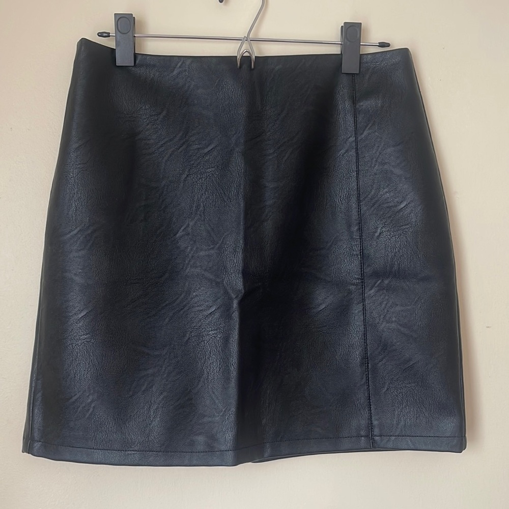 Faux Leather skirt Topshop